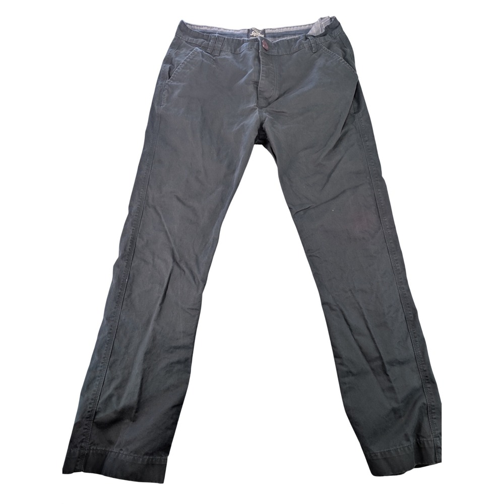 superdry limited edition cotton navy blue pants trousers mens 2xl chino casual